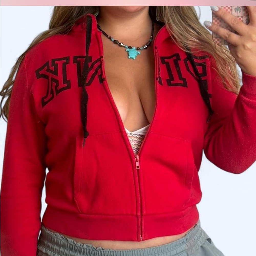 PINK Victoria's Secret Red Hoodie